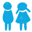 Illustration of boy and girl