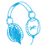 Illustration of headphones